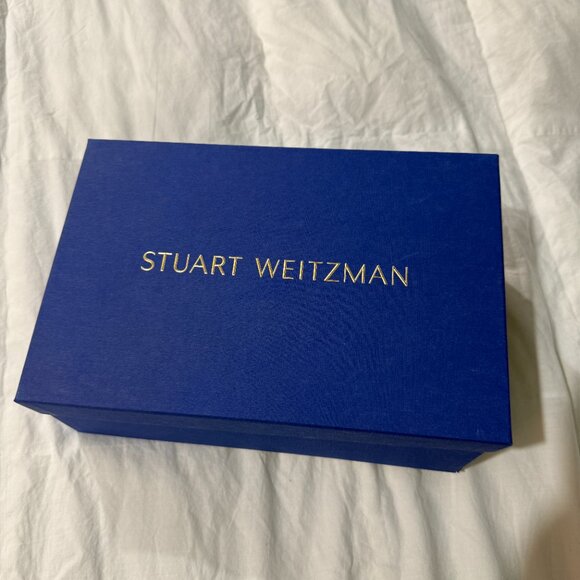 Stuart Weitzman NearlyNude Tan/Nude Leather Block-Heel Sandals - NWT Size 9 - Picture 6 of 6